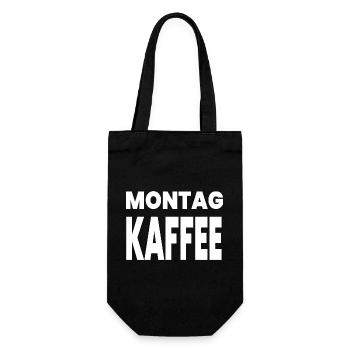Kaffee - Geschenkbeutel für Flaschen - Schwarz - Vorne