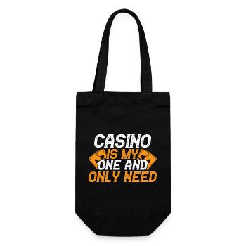 Fan de jeux d’argent est mon unique casino - Sac à bouteille - noir - Devant