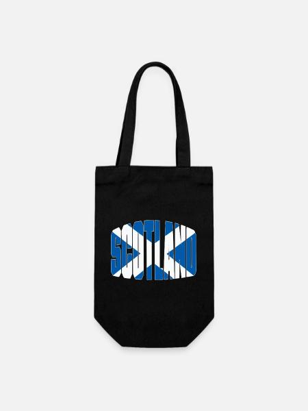 Scotland Fussball Shirt, Scottish Fan Design - Geschenkbeutel für Flaschen - Schwarz