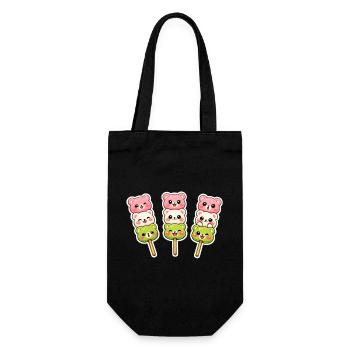 Kawaii Bear dongo - Gift Bag for Bottles - black - Front