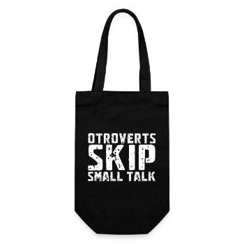 Otroverted Skippen Small Talk - Gift Bag for Bottles - black - Front