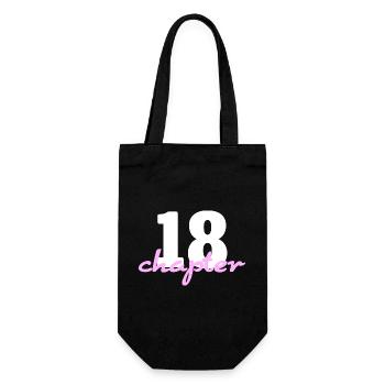 Chapter 18 - 18. Geburtstag Poster & Design - Geschenkbeutel für Flaschen - Schwarz - Vorne