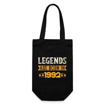 Birthday born in 1992 - Gift Bag for Bottles - black - Front