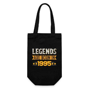 Birthday born in 1995 - Gift Bag for Bottles - black - Front