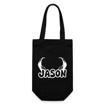 Gift for Jason - Gift Bag for Bottles - black - Front