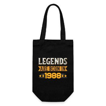 Birthday born in 1988 - Gift Bag for Bottles - black - Front