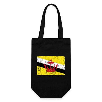 Effet vintage de drapeau du Brunei - Sac à bouteille - noir - Devant