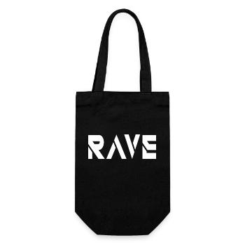 rave - Gift Bag for Bottles - black - Front