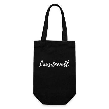 Lausdeandl bayrischer Ausdruck - Geschenkbeutel für Flaschen - Schwarz - Vorne