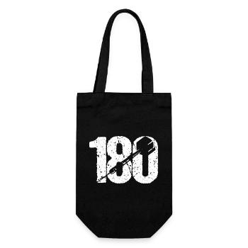 DART DARTS 180 ONEHUNDREDANDEIGHTY DARTSPIELER - Geschenkbeutel für Flaschen - Schwarz - Vorne