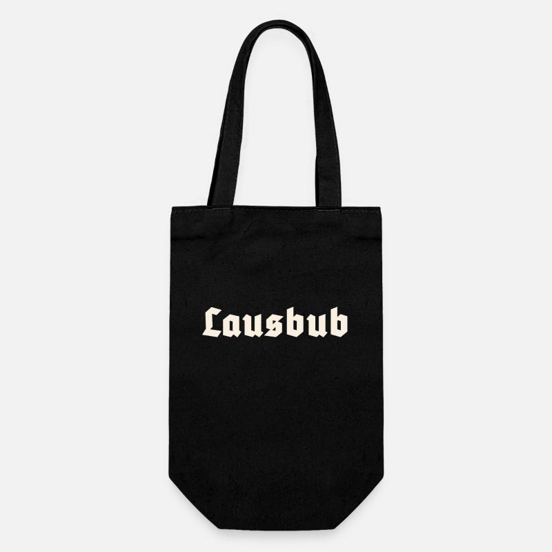 Lausbub - Geschenkbeutel für Flaschen - Schwarz