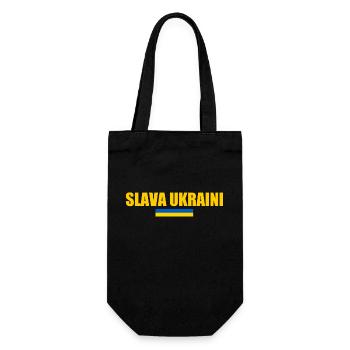 Slava ukraini - Gift Bag for Bottles - black - Front