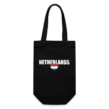 Netherlands Vintage Dutch Flag Netherlands - Gift Bag for Bottles - black - Front