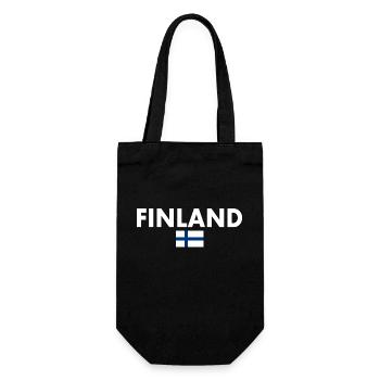 Finland - Gift Bag for Bottles - black - Front
