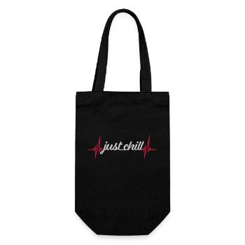 Just Chill Pulse Heartbeat - Gift Bag for Bottles - black - Front