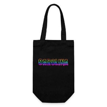 carolina rs regenbogen - Geschenkbeutel für Flaschen - Schwarz - Vorne