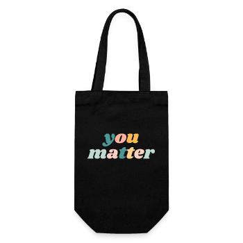 You Matter - Christian - Geschenkbeutel für Flaschen - Schwarz - Vorne