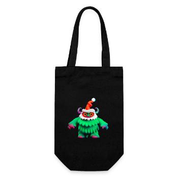 Christmas Monster Xma's Monster - Gift Bag for Bottles - black - Front