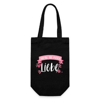 Tango ist meine Liebe! Tänzerin tanzen Geschenk - Geschenkbeutel für Flaschen - Schwarz - Vorne