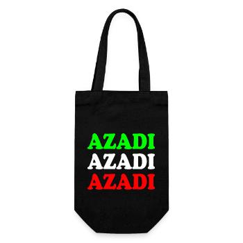 Azadi - Geschenkbeutel für Flaschen - Schwarz - Vorne