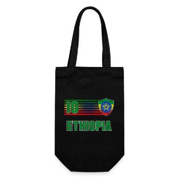 Ethiopia Football Team - Gift Bag for Bottles - black - Front