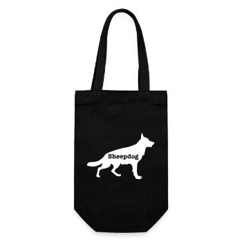 Sheepdog - Gift Bag for Bottles - black - Front