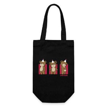 Badminton Badminton Training - Gift Bag for Bottles - black - Front