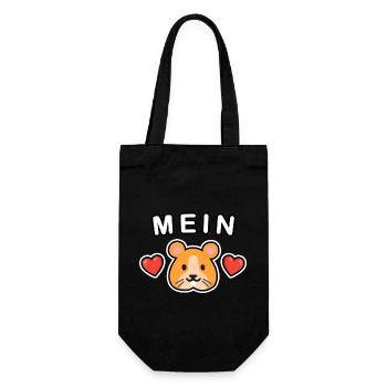 Mein Hamster ❤️ Kosename für Partner - Geschenkbeutel für Flaschen - Schwarz - Vorne