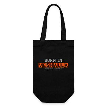 Born in Veshalla - Geschenkbeutel für Flaschen - Schwarz - Vorne