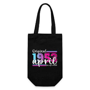 70e anniversaire Mme Magenta April Née en 1953 - Sac à bouteille - noir - Devant