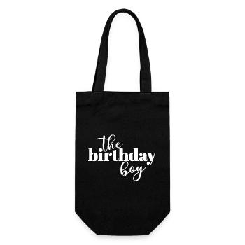 The Birthday Boy - Gift Bag for Bottles - black - Front