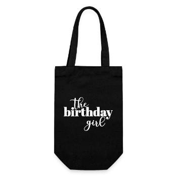 The Birthday Girl - Gift Bag for Bottles - black - Front