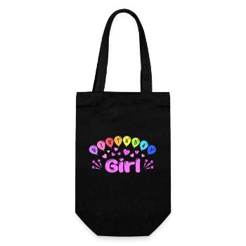 Fille d’anniversaire - Sac à bouteille - noir - Devant