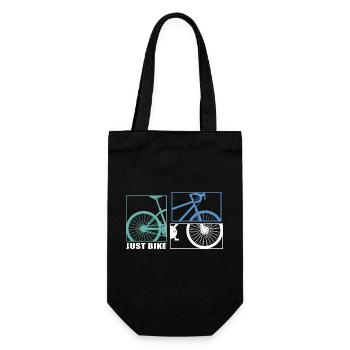 Bicycle Bicycle Chain Cyclist bikemosaic ride - Gift Bag for Bottles - black - Front