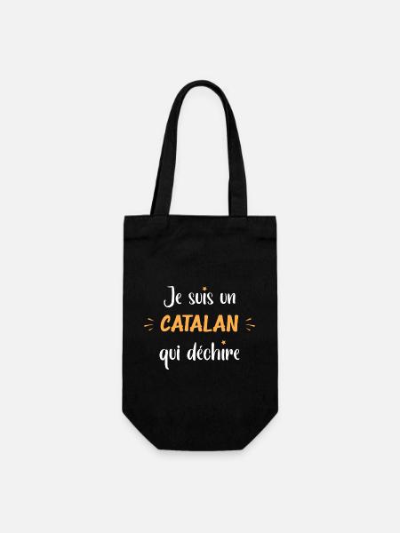Catalan qui déchire - Sac à bouteille - noir