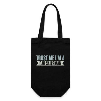 Trust Me Retro Car Vendeur pour un concessionnaire automobile - Sac à bouteille - noir - Devant