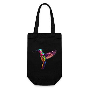 Hummingbird - Gift Bag for Bottles - black - Front