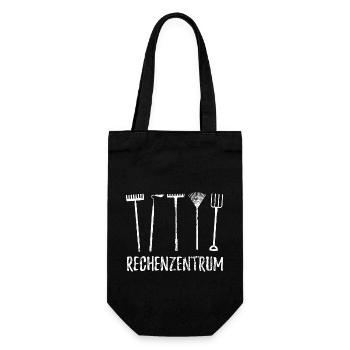 Rechenzentrum - Gärtner Garten Pflanzen - Geschenkbeutel für Flaschen - Schwarz - Vorne
