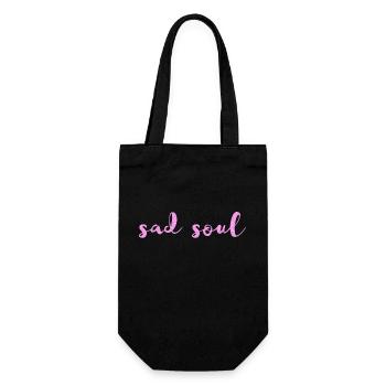 Sad Soul - Gift Bag for Bottles - black - Front