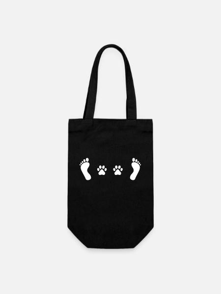 Dog Hund - Geschenkbeutel für Flaschen - Schwarz