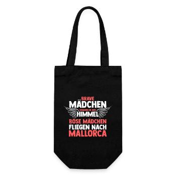 Party Urlaub Mallorca - Geschenkbeutel für Flaschen - Schwarz - Vorne