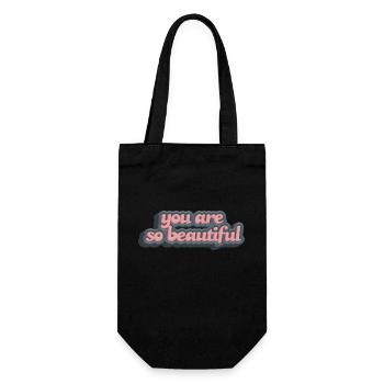 Tu es si beau - Sac à bouteille - noir - Devant