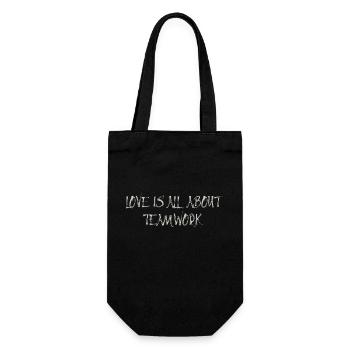 love is - Gift Bag for Bottles - black - Front