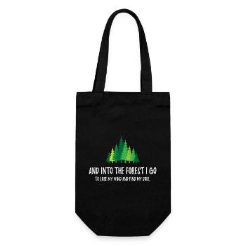 Et je vais dans la forêt - Sac à bouteille - noir - Devant