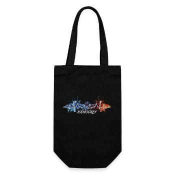 Heartbeat Hockey Heart beat ECG - Gift Bag for Bottles - black - Front