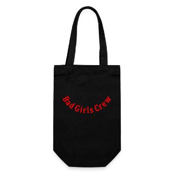 Bad Girls Crew rundbogen rot 1 - Geschenkbeutel für Flaschen - Schwarz - Vorne