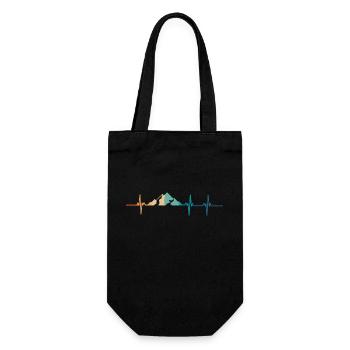 battement de cœur montagne - Sac à bouteille - noir - Devant