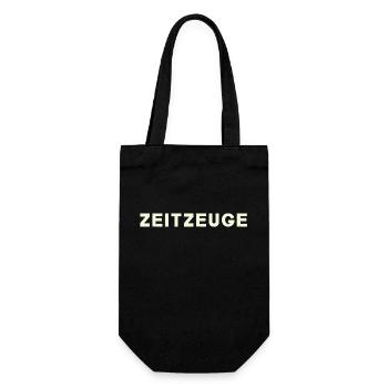 Zeitzeuge - Geschenkbeutel für Flaschen - Schwarz - Vorne