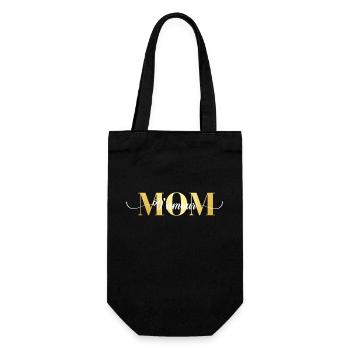 Maman d’amour - Sac à bouteille - noir - Devant