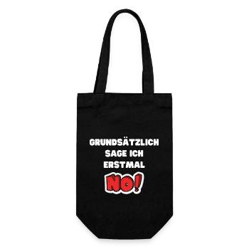 Avant de demander Pas Drôle Humour Cadeaux Drôle - Sac à bouteille - noir - Devant